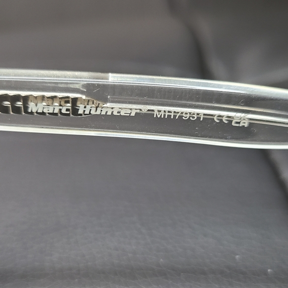 NWOT - Marc Hunter Sunglasses Crystal Frame Black Lenses MH7931 - Picture 3 of 8